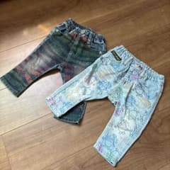 PARTY PARTYデニムパンツ2枚セット　70センチのサムネイル