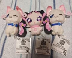 アイドルプリキュア　コロっとまんまる　プリフェイスぬいぐるみ　3点セット