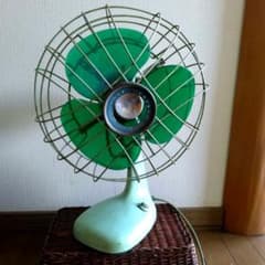 三菱電機 レトロ 扇風機 本体 グリーン - メルカリ