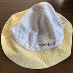 montbell ハット イエロー/ホワイト 46-50cmのサムネイル