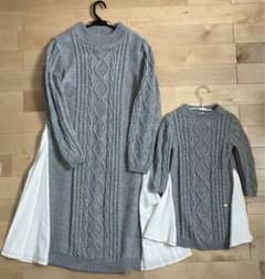 ドルチーナ　親子お揃い　ニットワンピースのサムネイル