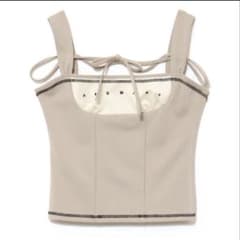 ANDMARY Luca stitch tops beige - メルカリ