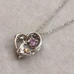 未来天使 ネコ×ハート ネックレス（SV950 / SILVER925）