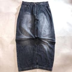 00s USA B系 mukawear 極太バギーデニム ブラックグレー w38 - メルカリ