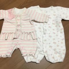 ３点セット専用ロンパース  女の子 50-70 ２点セットのサムネイル