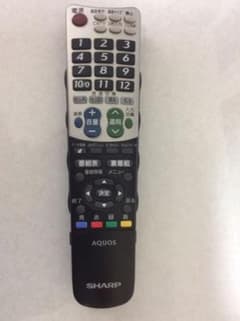 シャープ AQUOS テレビリモコンのサムネイル