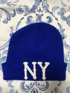 美品 ユニセックス NY ニット帽 ニットキャップのサムネイル