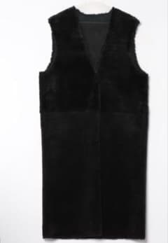 ameri FABRIC BLOCKING LONG BOA VEST - メルカリ