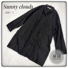 Sunny clouds 黒いドクターコート リネン コットン 麻綿 黒 L - メルカリ