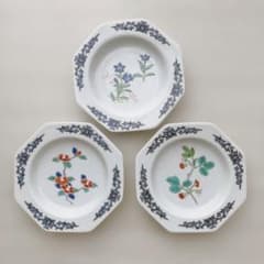 【希少】　岩尾對山窯　有田焼　陶板画7枚　専用額付きセット　干支　花絵　レトロ 有田焼 岩尾對山窯 草花絵付け 八角小皿 3枚 - メルカリ