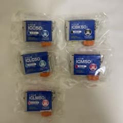 EPSON インクカートリッジ IC50 互換 5色セット（イエロー欠品)のサムネイル