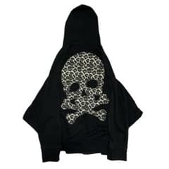 00s skull leopard hoodie Y2K お兄系 平成初期 - メルカリ