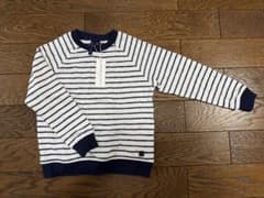 新品タグ付 JANIE AND JACK ボーダーニット 6歳 キッズのサムネイル