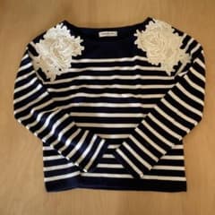 ✨Meruko✨様専用　アプワイザーリッシェ　レースボーダーニットのサムネイル