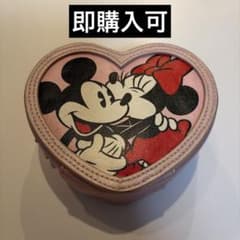 ミッキー＆ミニー ハート型ポーチ ピンクのサムネイル
