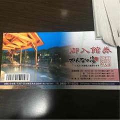 かんなの湯 御入館券のサムネイル