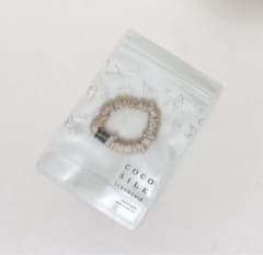 【新品未開封】ココシルク シルク100% ヘアゴム シルバーピンク
