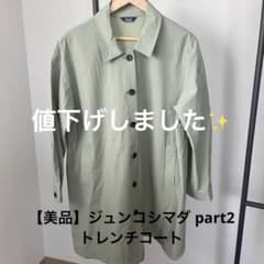 【値下げ】ジュンコシマダ PART2 ライトグリーン ロングコートのサムネイル