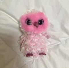 twiggyフクロウ ぬいぐるみ ピンク ラメ入りのサムネイル