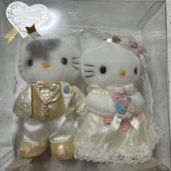 【新品未使用】2000年 ハローキティ ダニエル ウェディングクッションセット 希少】キティ ダニエル ウェディング ぬいぐるみ セット【2000年製