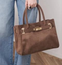 Spick&Span別注シータパランティカ フェイクスエードトートM新品ブラウン Spick&Span別注シータパランティカ フェイクスエードトートM新品