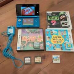 星*様 Nintendo 3DS 本体 アクアブルー ソフトセットのサムネイル