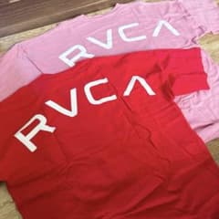 RVCA ロゴ Tシャツ 赤 ピンク 2枚セットのサムネイル