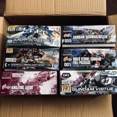 HG ガンプラ 6点セット まとめ売り／ダブルオー／ビルドシリーズ HG ガンプラ 6点セット まとめ売り／ダブルオー／ビルドシリーズ