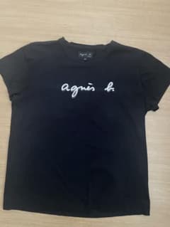 agnes b. ロゴTシャツ ブラック サイズ2のサムネイル