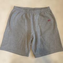 SUPREME small logo sweat short グレー Mサイズ