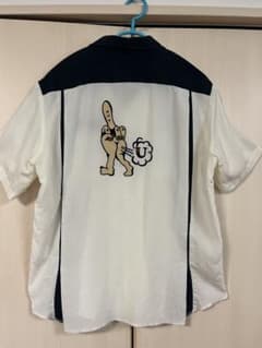 ⭐︎希少⭐︎weirdo FUCK U刺繍ボーリングシャツ レーヨン100%のサムネイル