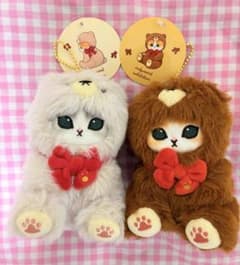 mofusand展 テディベアにゃんマスコット 2点セット＆おまけ サメにゃん
