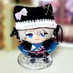【推し活】猫耳風帽子 かぎ編み にじぱぺっと 10cmぬい アクセサリーのサムネイル
