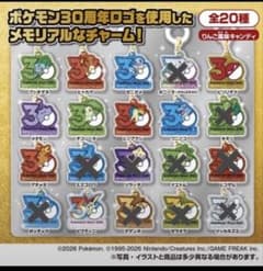 ポケモン ポケチャーム 30周年 10種セット メタモン ビクティニ 匿名配送