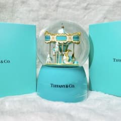 新品・非売品】希少 ティファニー メリーゴーランド オルゴール スノー