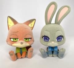 ZOOTOPIA ズートピア おすわりどーる ニック ジュディ　モフきゅんのサムネイル