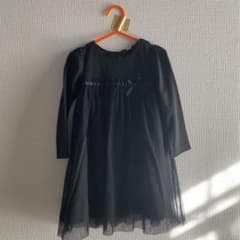 黒いリボン付きチュールワンピースのサムネイル
