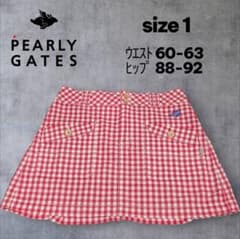 PEARLY GATES チェック柄スカート size 1 - メルカリ