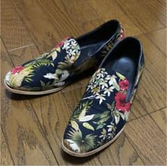 まい様専用ボタニカル柄 オペラシューズ&ネクタイ2本セットのサムネイル