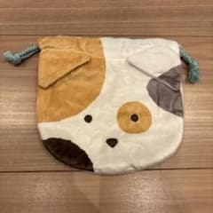 サンリオキャラクターズ にゃんこシリーズ ふわふわ巾着 ノラネコランド ミケのサムネイル