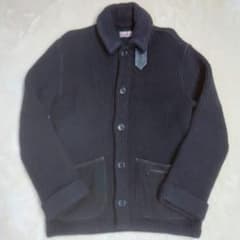 ハリラン　黒 圧縮ニット ジャケットコートダブルブレスト ハリラン ハリラン 黒 圧縮ニット ジャケットコートダブルブレスト