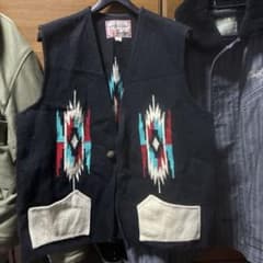 希少ビンテージIndian Chimayo Blanket ベスト ウール 40 希少ビンテージIndian Chimayo Blanket ベスト ウール 40 - メルカリ