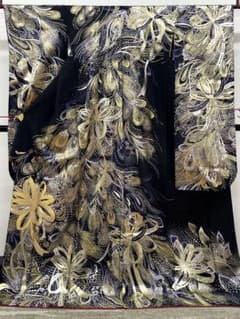 振袖 銀通し 金彩 銀彩 スパンコール 身丈175cm トールサイズMO3799 