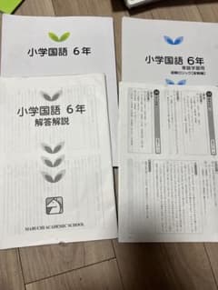 馬渕教室　国語　小学6年生用　テキストと家庭学習問題集のサムネイル