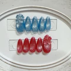 【現品・即購入可】P007 ネイルチップ ハンドメイド