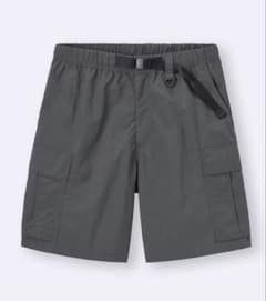 GU ナイロンカーゴハーフパンツ グレー Mサイズのサムネイル