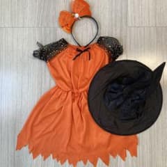 ハロウィン コスプレ 衣装 ベビー80㌢〜100㌢ パンプキン ドレスのサムネイル