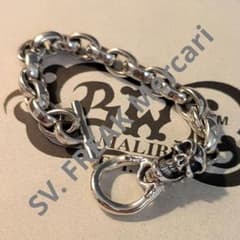ビルウォールレザー BWL One Skull Chain Bracelet - メルカリ
