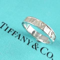 ●SALE●【ティファニー】アトラス　ナロー　リング　９号　ローマ文字　2575 ○SALE○【ティファニー】アトラス ナロー リング 9号 ローマ文字
