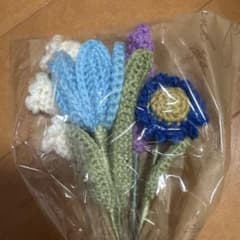 ハンドメイド かぎ針編み フラワーブーケのサムネイル